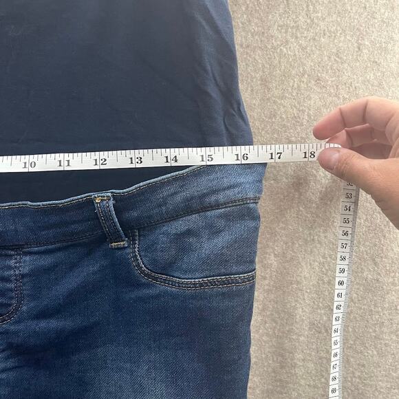 MNG Maternity Jeans Size Medium Skinny - Picture 8 of 11